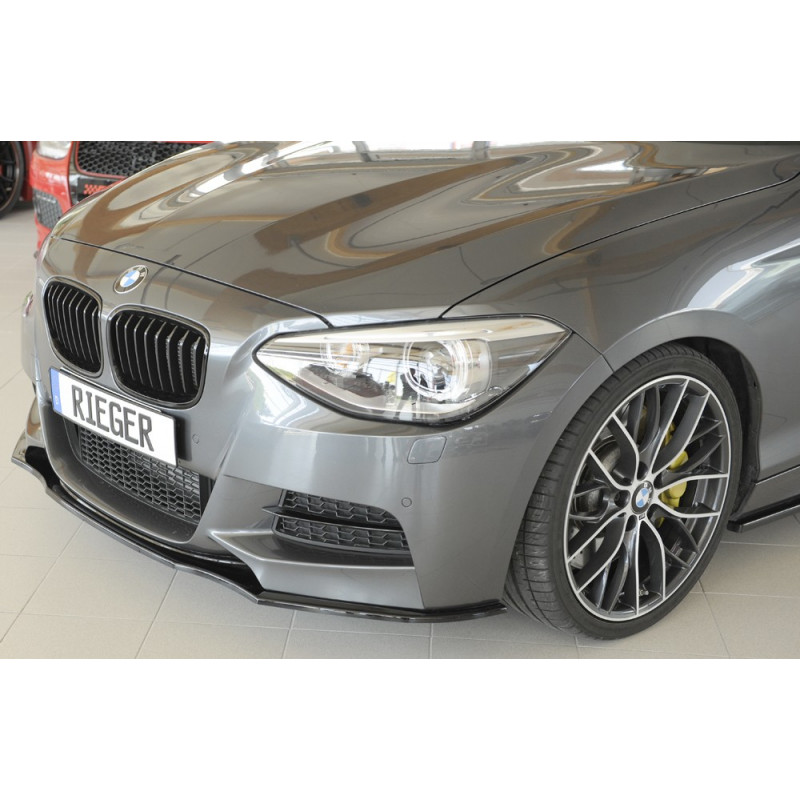 Lame De Pare Chocs Avant Noir Brillant Rieger Tuning Pour BMW SERIE