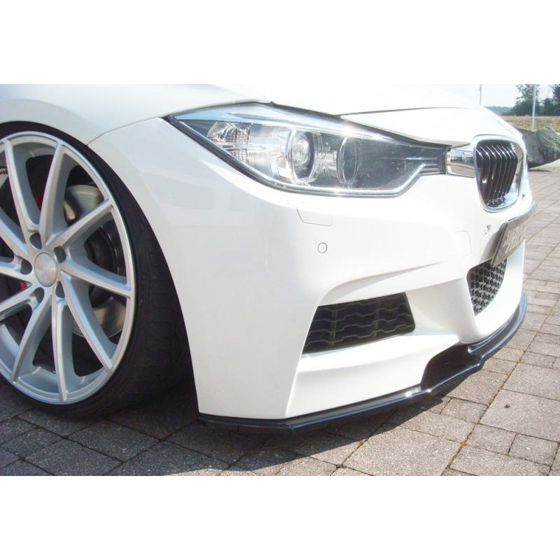 Lame De Pare Chocs Avant Noir Brillant Rieger Tuning Pour BMW SERIE