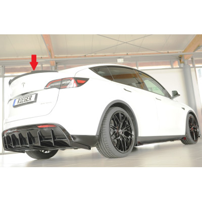 Lame De Coffre Spoiler Noir Rieger Tuning Pour TESLA MODEL Y 003