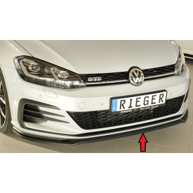 Lame de pare-chocs avant "noir brillant" "Rieger Tuning" pour VOLKSWAGEN GOLF 7