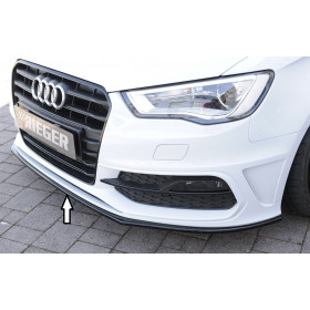 Lame de pare-chocs avant "noir brillant" "Rieger Tuning" pour AUDI S3 (8V)