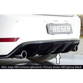 Diffuseur de pare-chocs arrière "noir" "Rieger Tuning" pour VOLKSWAGEN GOLF 6