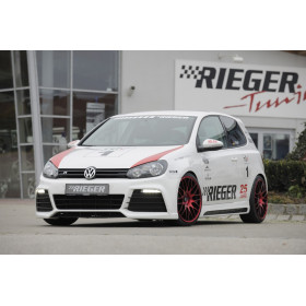 Pare-chocs avant "noir brillant" "Rieger Tuning" pour VOLKSWAGEN GOLF 6