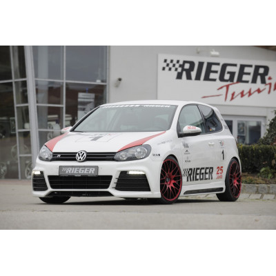 Pare-chocs avant "noir brillant" "Rieger Tuning" pour VOLKSWAGEN GOLF 6