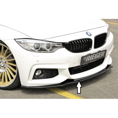 Lame de pare-chocs avant "noir brillant" "Rieger Tuning" pour BMW SERIE 4 GRAN COUPÉ (F36)