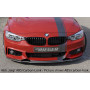 Lame de pare-chocs avant "noir brillant" "Rieger Tuning" pour BMW SERIE 4 GRAN COUPÉ (F36)