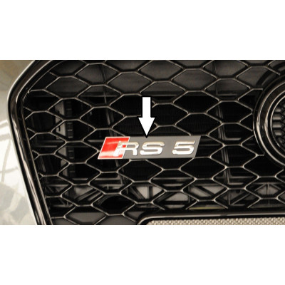 Logo RS5 pour calandre "Rieger Tuning" pour AUDI A5 (B8/B81)