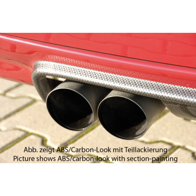 Diffuseur de pare-chocs arrière Carbon look Rieger Tuning pour BMW  SERIE 3 (E46)