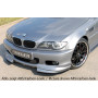 Lame pour coin d'ajout de pare-chocs avant "noir" "Rieger Tuning" pour BMW SERIE 3 (E46)