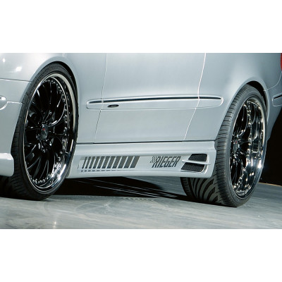 Bas de caisse gauche "noir" "Rieger Tuning" pour MERCEDES CLK (W209)