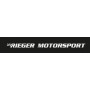 Autocollant pare-brise "Rieger Motorsport" gris 95x8 cm