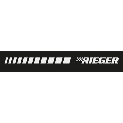 Autocollant pare-brise "Rieger" noir