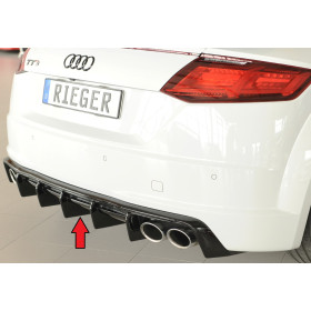 Diffuseur de pare-chocs arrière "noir brillant" "Rieger Tuning" pour AUDI TT S  (8J-FV / 8S)