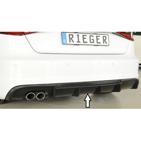 DESTOCKAGE - Diffuseur de pare-chocs arrière "noir" "Rieger Tuning" pour AUDI A3 (8V)