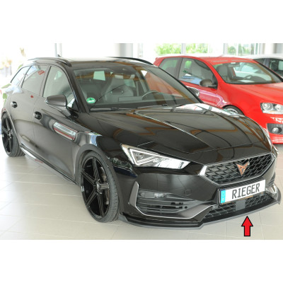 Lame de pare-chocs avant "noir" "Rieger Tuning" pour CUPRA LEON TYPE KL