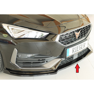 Lame de pare-chocs avant "noir brillant" "Rieger Tuning" pour CUPRA LEON TYPE KL