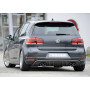 Diffuseur de pare-chocs arrière "Noir brillant" "Rieger Tuning" pour VOLKSWAGEN GOLF 6