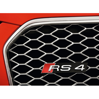 Logo RS4 pour calandre "Rieger Tuning" pour AUDI A4 (B8/B81)