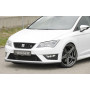 Lame de pare-chocs avant "noir brillant" "Rieger Tuning" pour SEAT LEON FR (5F)