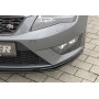 Lame de pare-chocs avant "noir brillant" "Rieger Tuning" pour SEAT LEON FR (5F)