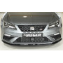 Lame de pare-chocs avant "Noir brillant" "Rieger Tuning" pour SEAT LEON FR (5F)