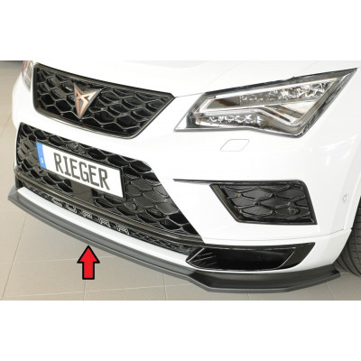 Lame de pare-chocs avant "noir brillant" "Rieger Tuning" pour SEAT ATECA CUPRA (5FP)